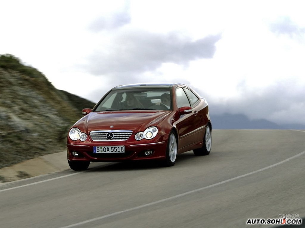 奔驰c级高清图片】_2004款c级 sport coupe_搜狐汽车网