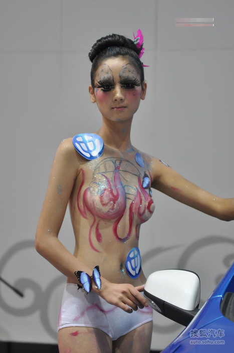赤露<em>青春</em>车模<em>美女</em>大秀<em>人体</em>彩绘-其他图片-搜狐