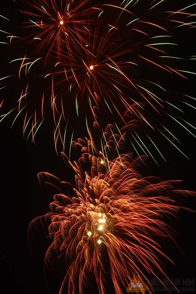 乡村庆元宵节烟花