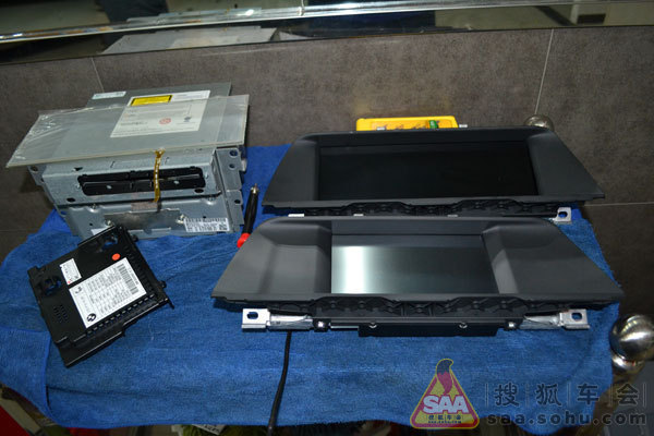 【温州宝马523导航图文】宝马5系换大屏+手写