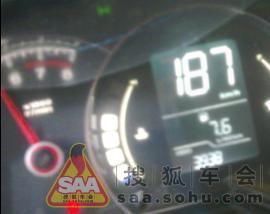 CFG的仪表盘,实测350最高车速 - 北京荣威三五