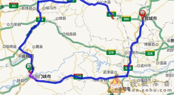 山西省平陆县到陕西省洛南县全程高速有多远 交通山西图片