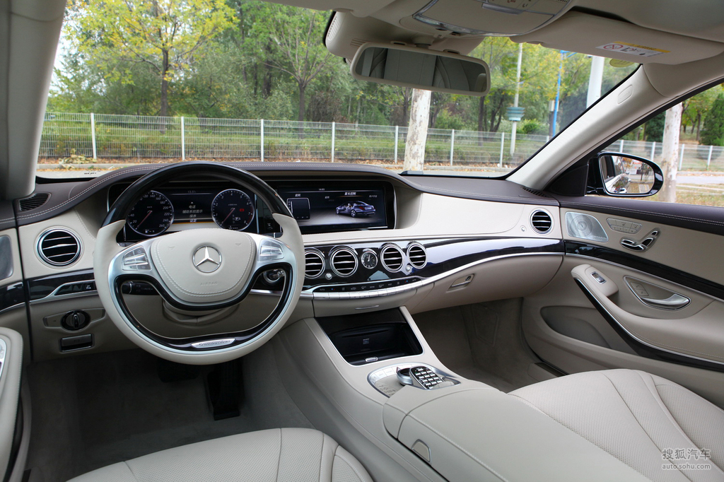 【 奔驰s级高清图片】_2014款 s400l 豪华型_内饰_搜狐汽车网
