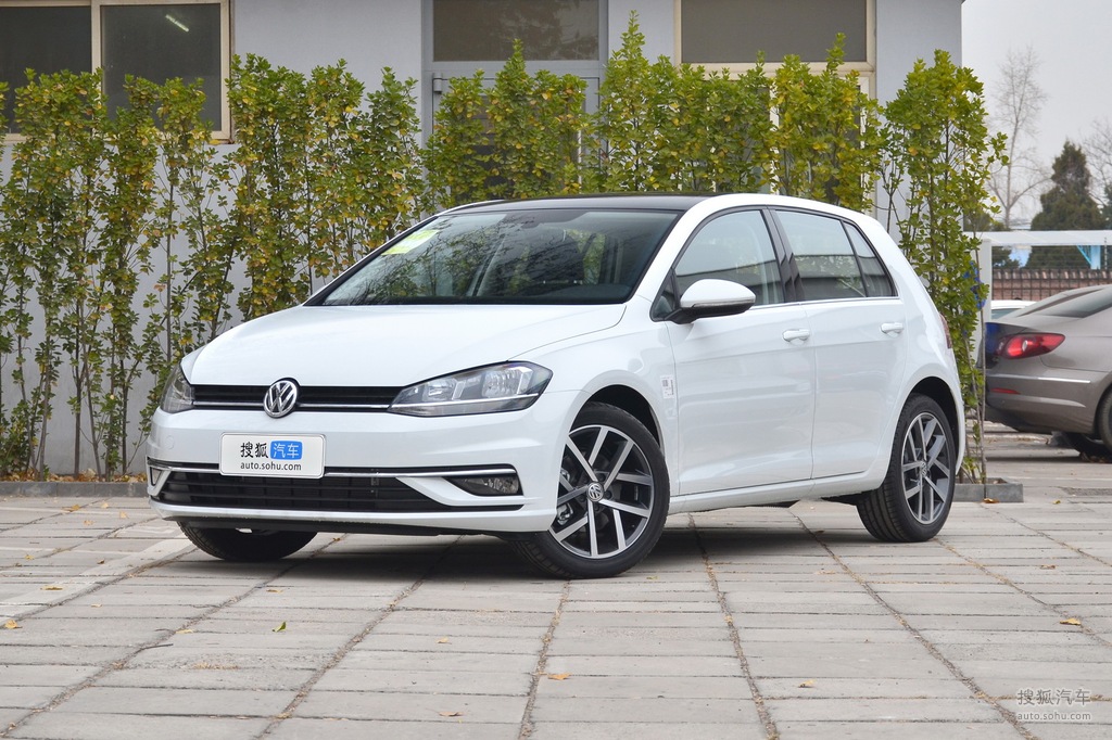 【 大众高尔夫高清图片】_2019款 280tsi dsg豪华型 国v_极地白_外观