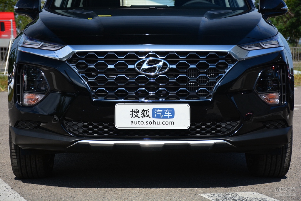 2020款现代第四代胜达380tgdigls自动两驱豪华前脸特写提示支持键盘