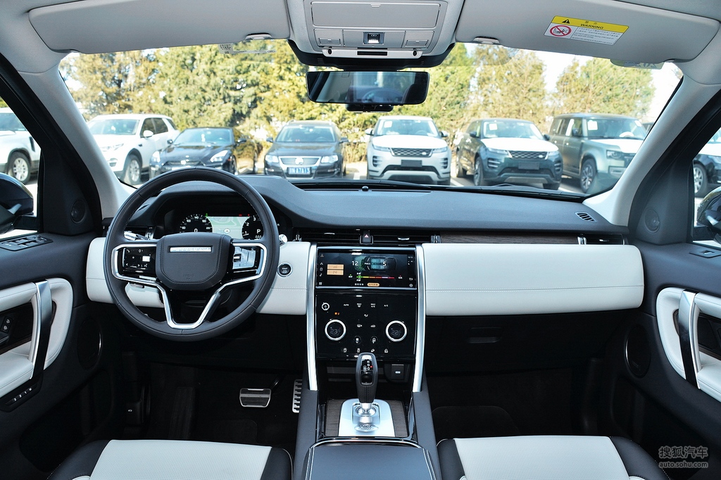 【 路虎发现运动版高清图片】_檀黑/云白色_内饰_搜狐汽车网