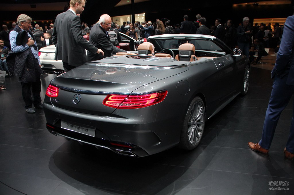 奔驰s500敞篷版法兰克福车展实拍