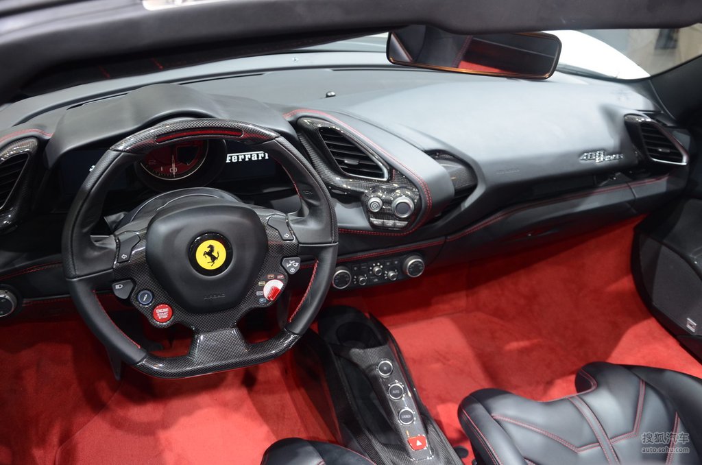【 法拉利488高清图片】_黑色_内饰_搜狐汽车网