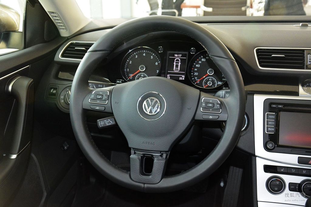 【 大众迈腾高清图片】_黑色真皮_内饰_搜狐汽车网