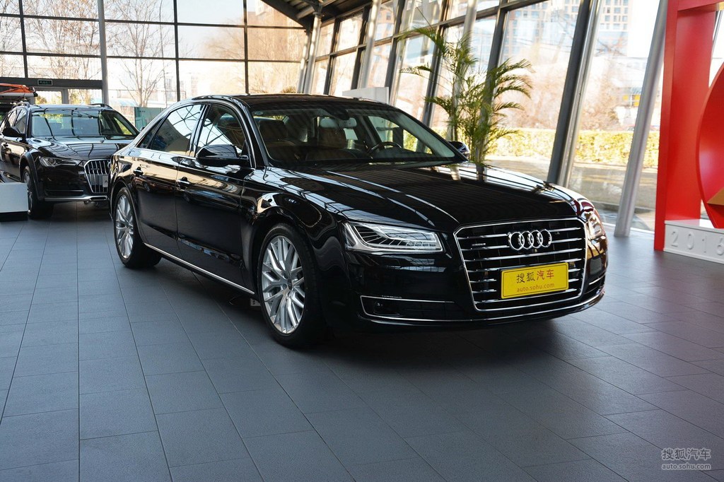 【 奥迪a8l高清图片】_2016款 50 tfsi quattro尊贵型_幻影黑_外观