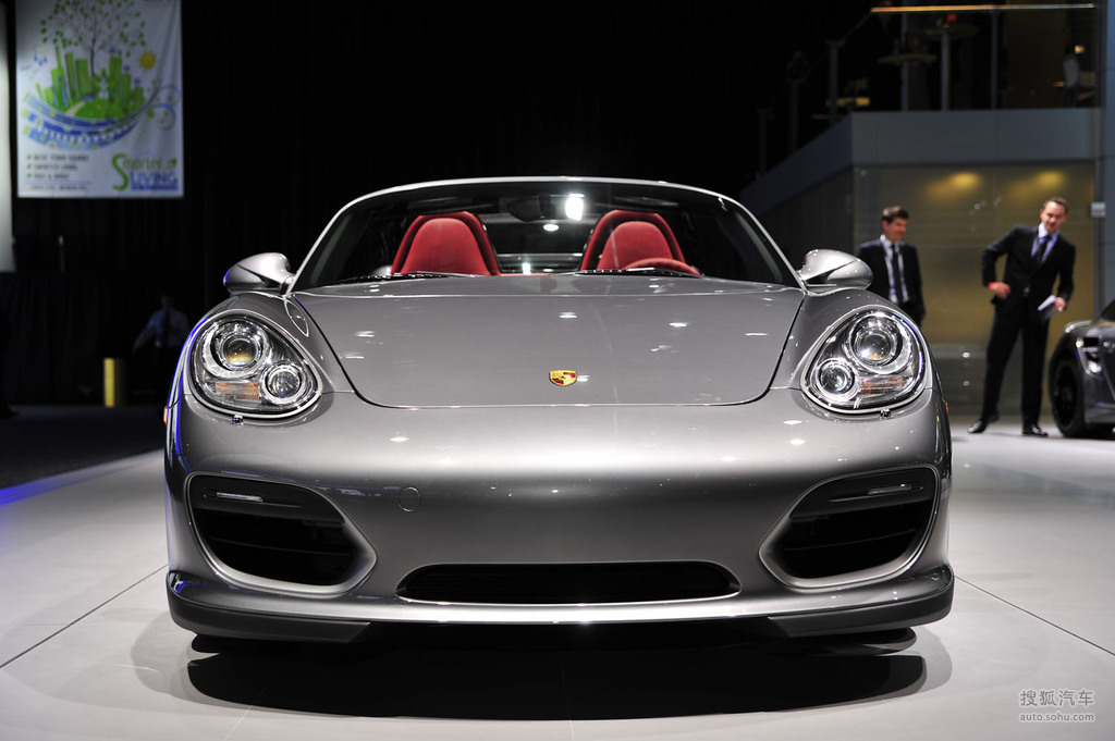 保时捷boxster spyder 北美车展实拍