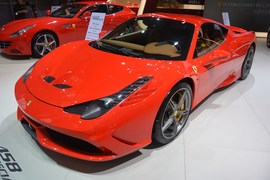   法拉利458SPECIALE成都车展实拍