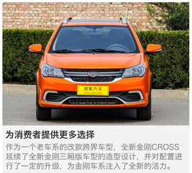   更多一种选择 静态体验吉利全新金刚CROSS