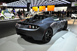 Tesla Roadster 北美车展实拍