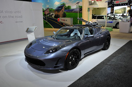   Tesla Roadster 北美车展实拍