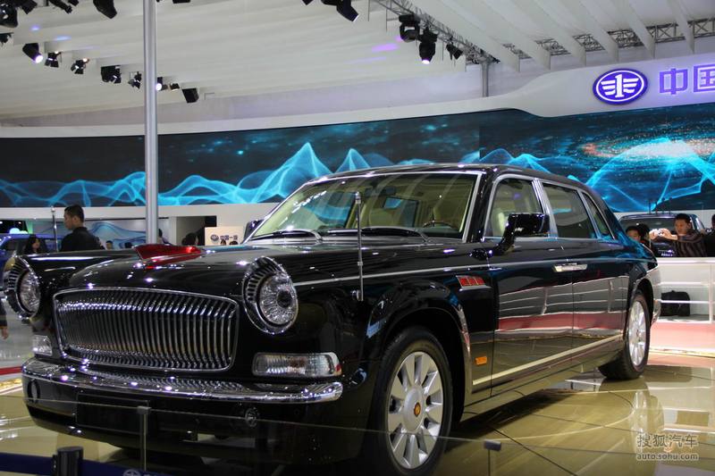 红旗检阅车车展实拍