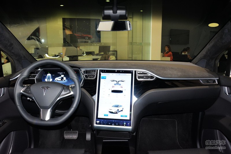 【 特斯拉model x图片】_2016款 90d_黑色_内饰_搜狐汽车网