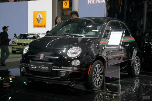 菲亚特500 gucci特别版 广州车展实拍