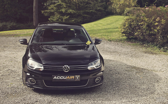 黑色敞篷骑士大众eos低调改装案例